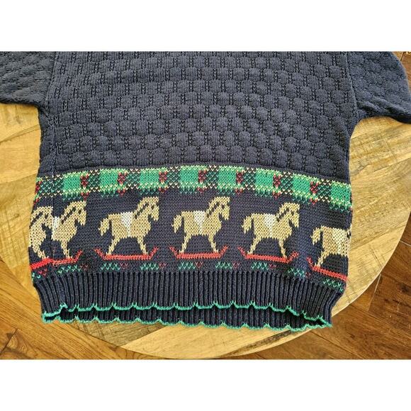 Worthington Vintage Rocking Horse Sweater Women’s Size S Made in USA - Picture 8 of 10